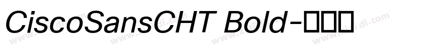 CiscoSansCHT Bold字体转换